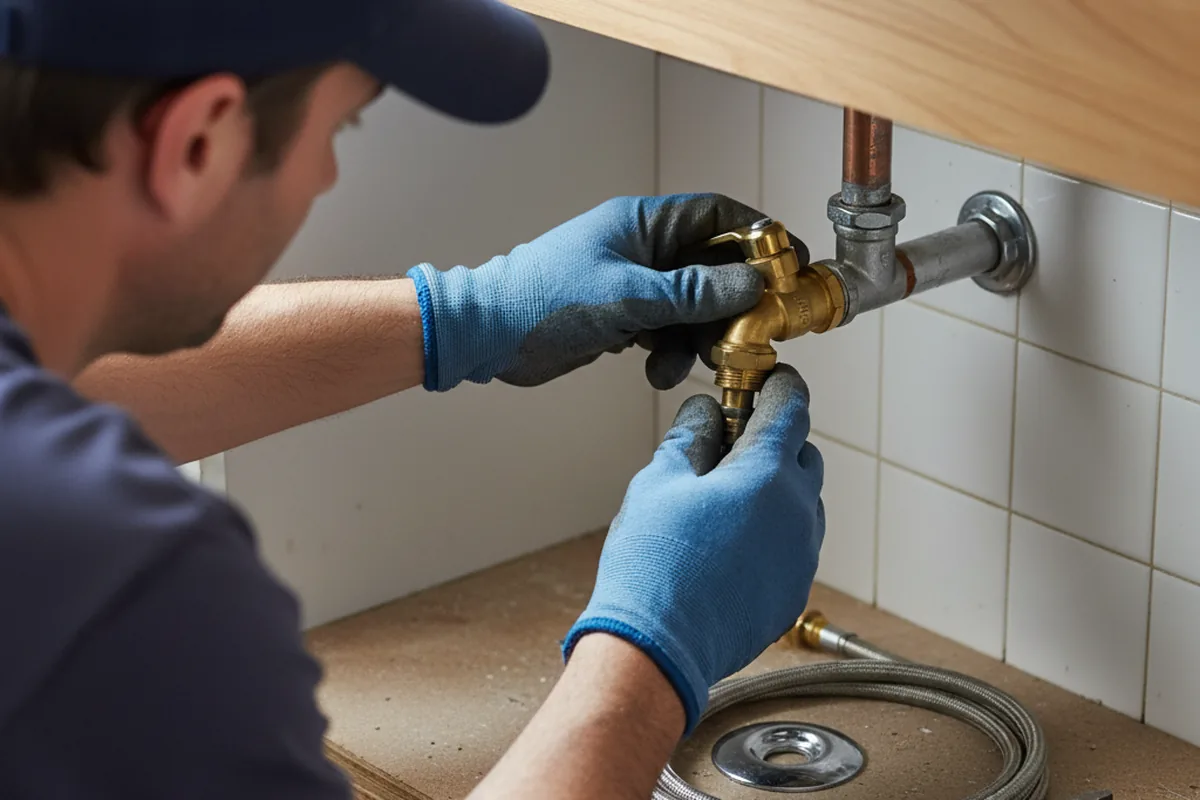 Shutoff valve and fitting work during Faucet and Fixture Repair in Old Greenwich